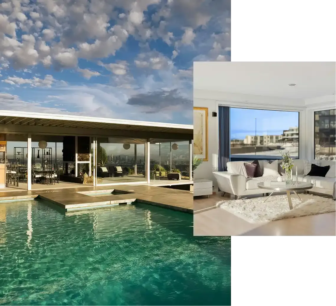 Investing from Abroad - luxury modern property with infinity pool overlooking Cape Town