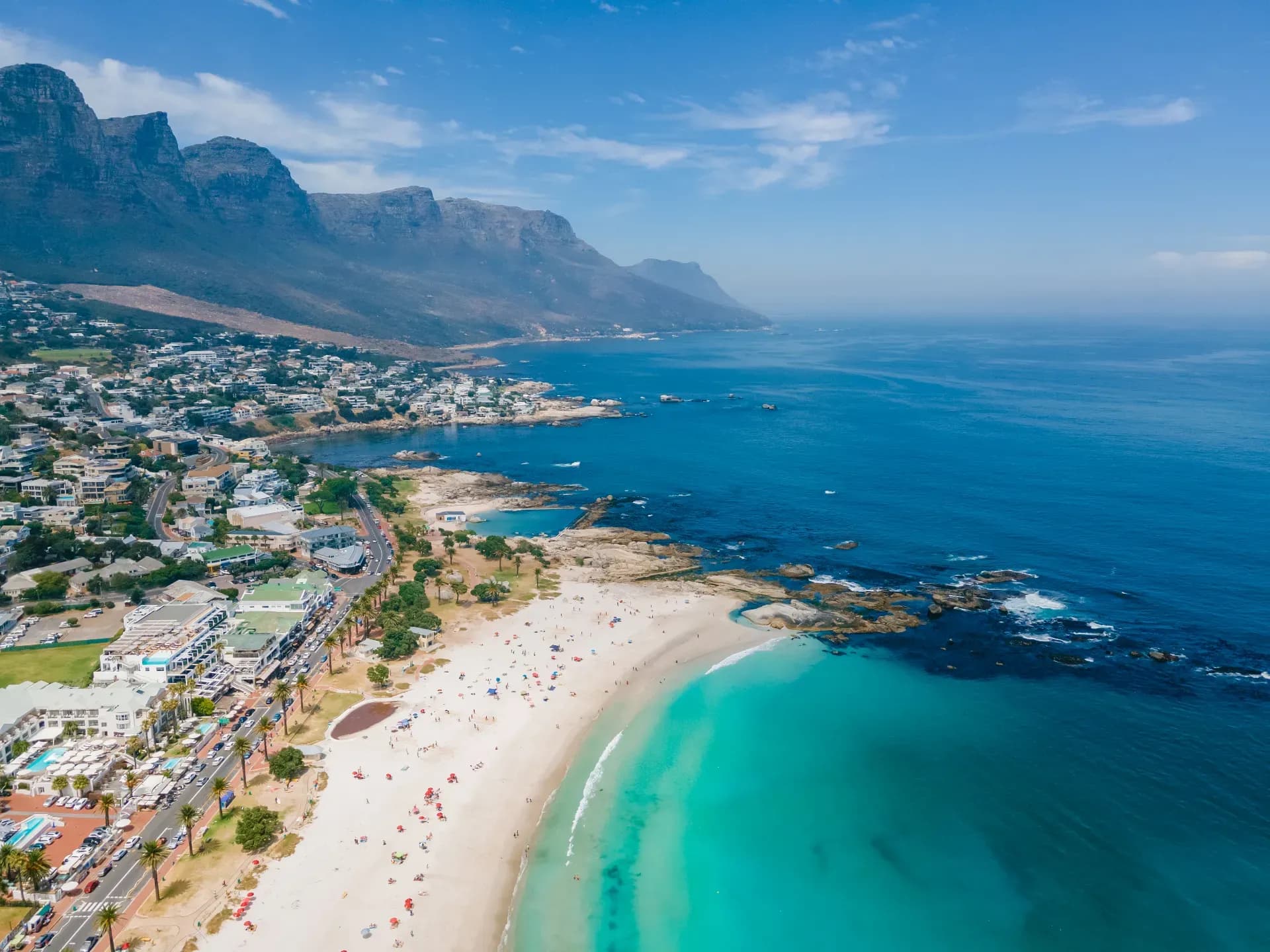 Cape Town beach and mountains